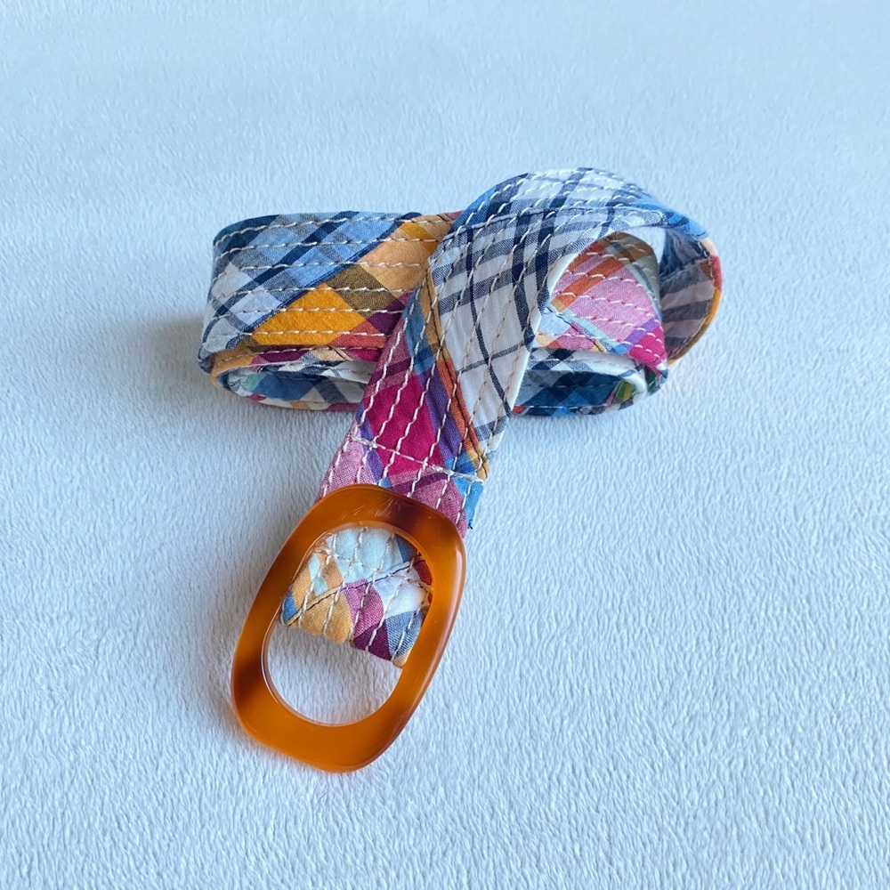 J. Crew Belt Madras Plaid